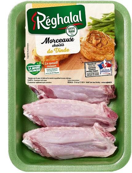 Barquette d'ailerons de dinde Réghalal