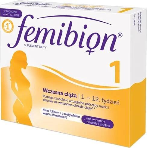 FEMIBION 1 Frühschwangerschaft Folsäure 28 Tabletten