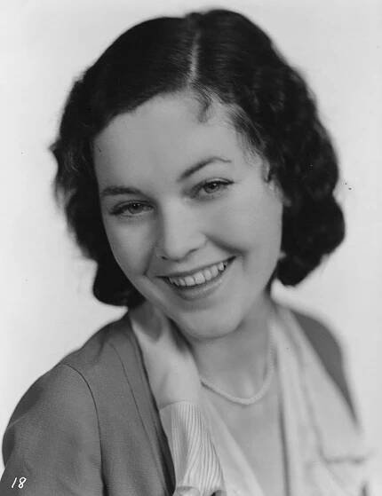 Elegant Portrait Of Actress Maureen O'Sullivan