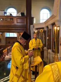 On his Namesday. Bishop Matthew of Sourozh celebrated the Liturgy at the Dormition Cathedral in London | The Patriarchal
