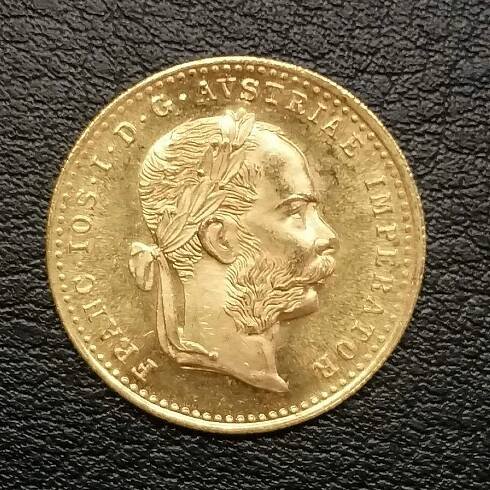 zlatá mince Franz Josef I. - 1 dukát, 1915 - Numismatika