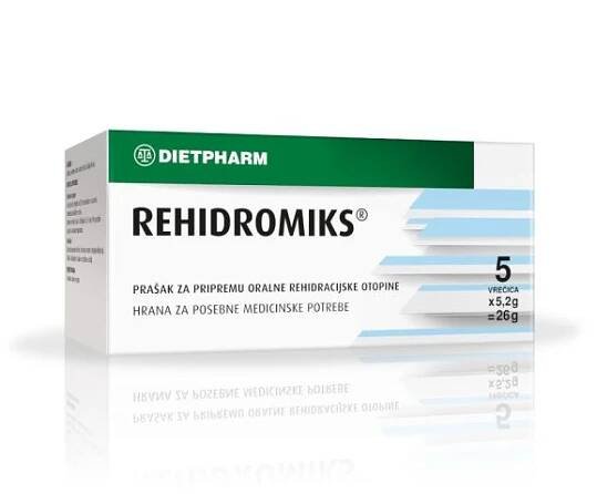 DietpharmRehidromiks, 5 sáčků, na ztrátu elektrolytů a vody