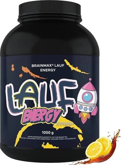 BrainMax LAUF Energy, Citrokola, 1000 g Cluster Dextrin® s citrulinem a elektrolyty, doplněk stravy - BrainMarket.cz