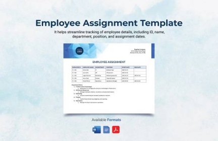 Employee Assignment Template