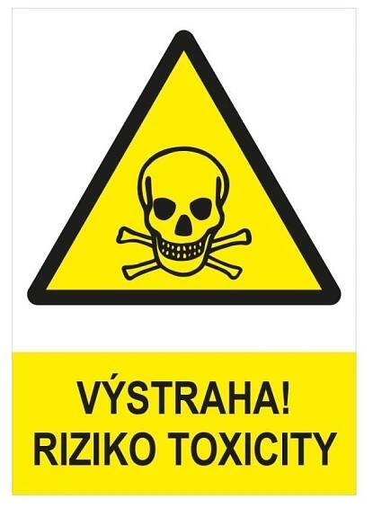 Výstraha, riziko toxicity, Fólie A4 - Ostatní rizika | REO AMOS