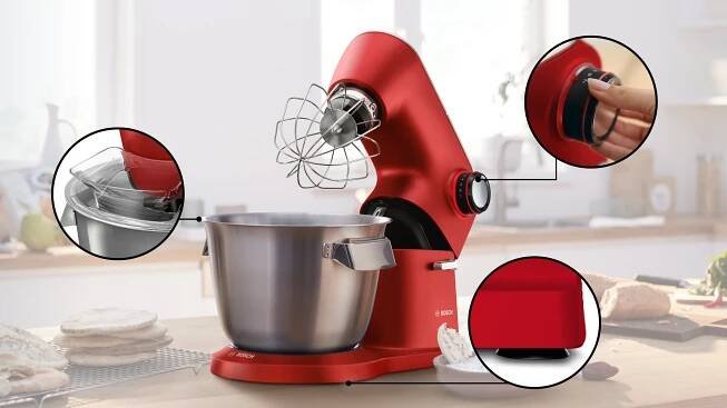 Kuchyňský robot Bosch MUM9A66R00 červená barva

