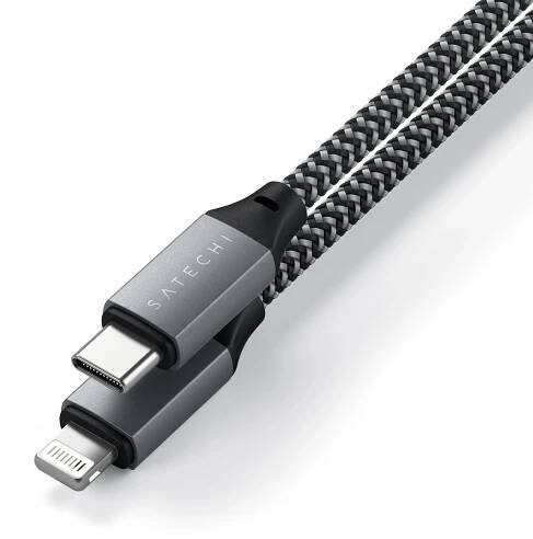 Satechi USB-C to Lightning Short Cable 25cm - Space Grey