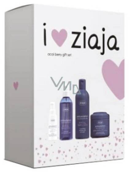 Ziaja Acai Berry pleťové sérum 50 ml + pleťové tonikum 200 ml + sprchové mýdlo 200 ml + tělová pěna 200 ml, kosmetická sada