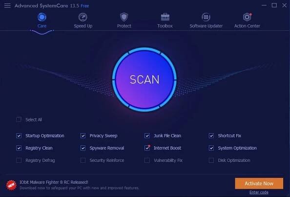 Advanced SystemCare Free 18.4 - Download for PC Free