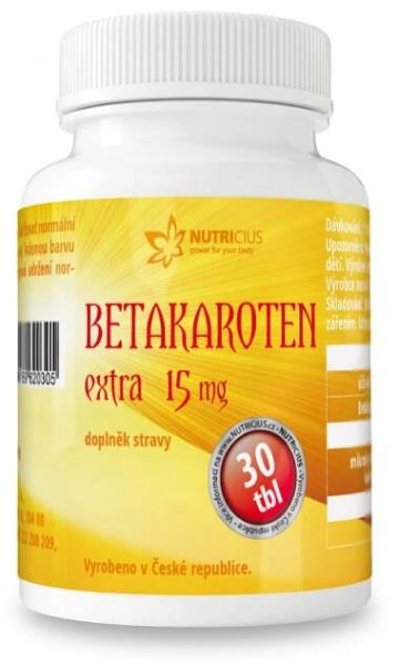 Nutricius Betakaroten Extra 15 mg