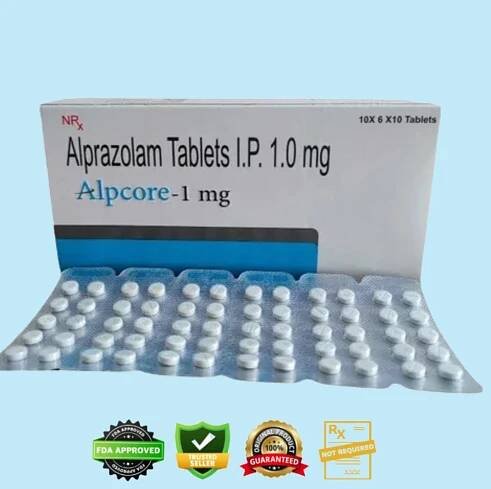 Xanax Alpcore 1mg Tablets (Alprazolam)