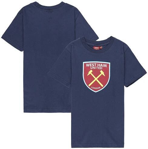 West Ham United Core Crest T-Shirt - Navy - Kids, , rebel_hi-res