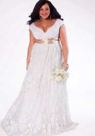 Svatební šaty pro plnoštíhlé • Camilla Style Kolín