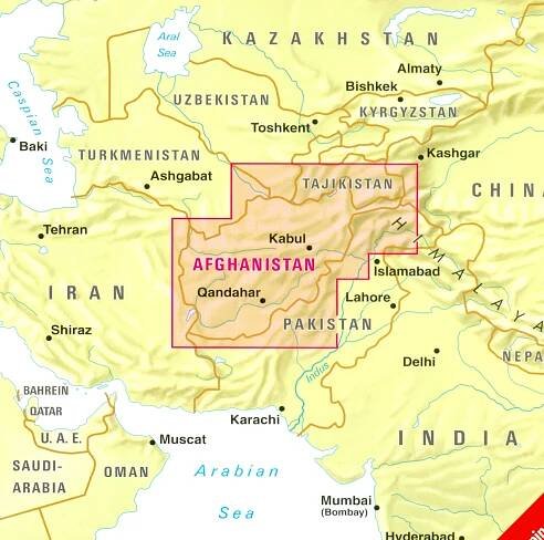Afghanistan 1:1,5m mapa Nelles | International Travel Maps CZ