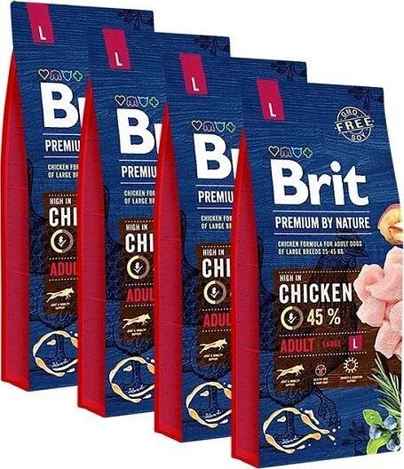Brit Premium by Nature Adult L 4x 15 kg od 3 549 Kč