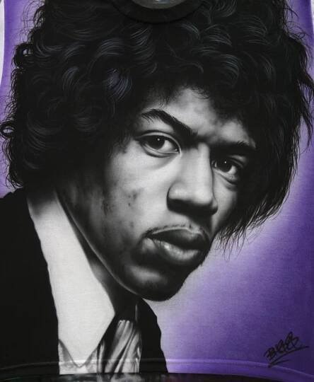 jimi airbrushed tee