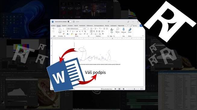 Jak vložit do Wordu elektronický podpis - Jak vytvořit digitální podpis - Microsoft Word