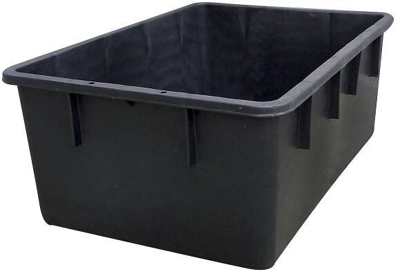 Stohovací nádoba z polyetylénu, kónický konstrukční typ