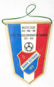 Vlajka Baník Ostrava, MISTR ČSSR 1976, 1980, 1981
