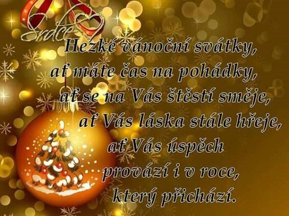 Christmas Card with Ornament and Snowflakes