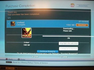 PSN Movie Downloads - stahování filmu