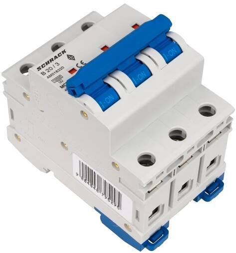Instalační jistič AMPARO 10kA, B 20A, 3P - Online Shop: Schrack Technik spol. s r.o.