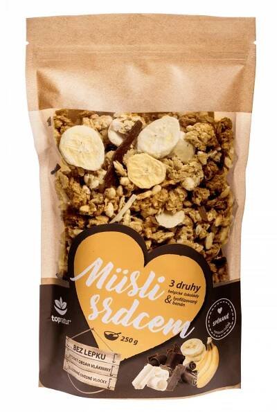 Topnatur Müsli srdcem Čoko trio&banán 250 g