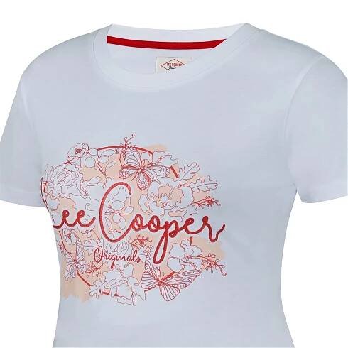 dámské tričko LEE COOPER - OPTIC WHITE - M