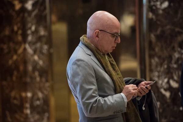 Michael Wolff at Trump Tower this January