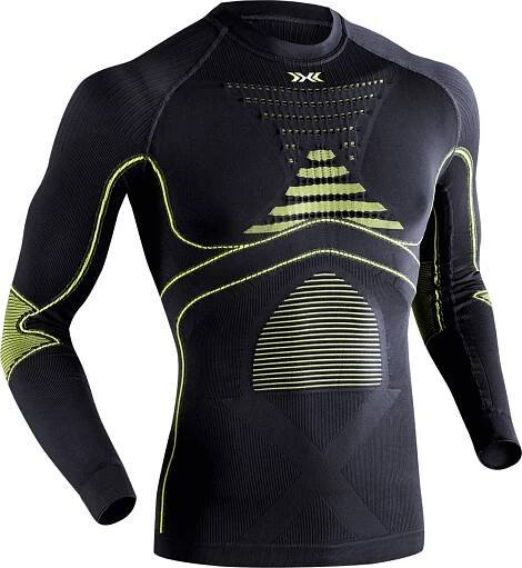 Funkční tričko X-Bionic Energy Accumulator EVO Shirt Long Round Neck Men - Charcoal/Yellow