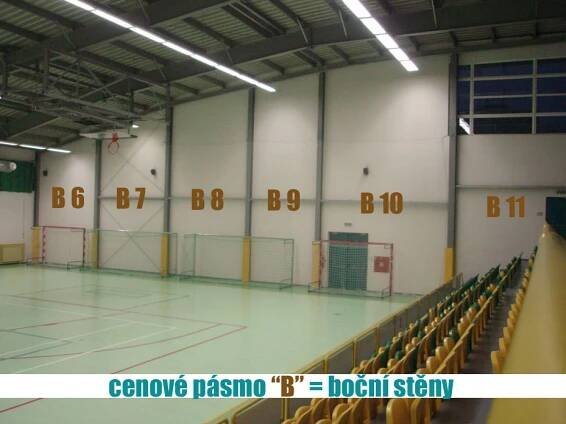 Sportovní hala a Městská sportoviště Králův Dvůr - Reklamní plochy