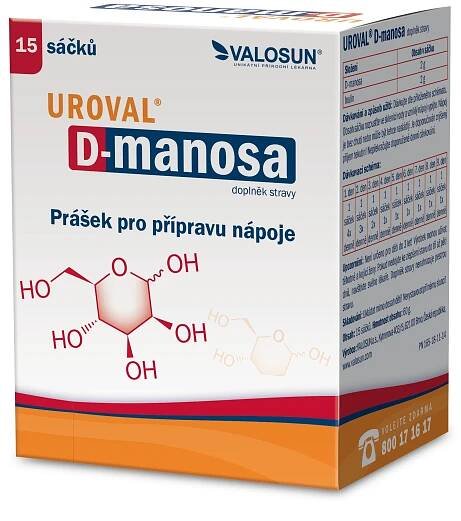 Uroval D-manosa 15 sáčků