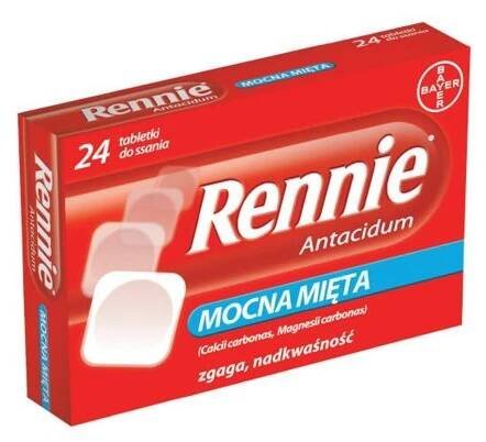 RENNIE Antacidum lék na pálení žáhy pro sání