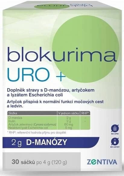 Blokurima URO+ 2g d-manózy 30 sáčků
