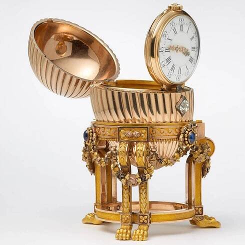 Carl Faberge's jewelery workshop made 50 Easter eggs for the Russian royal family, each taking a year or more to craft. According to Faberge, designs were produced in the greatest secrecy, "the only pre-requisite being that they contained a surprise."