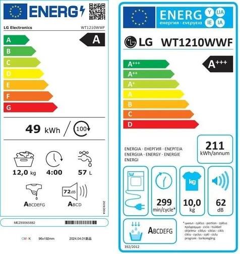 LG WashTower WT1210WWF
