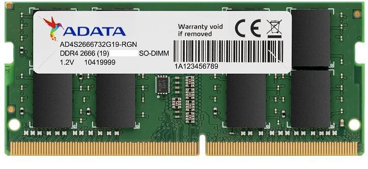 adata/so-dimm ddr4/4gb/2666mhz/cl19/1x4gb