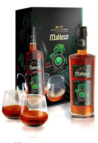 Malteco Maya 15y 0,7l 40% + 2x sklo GB