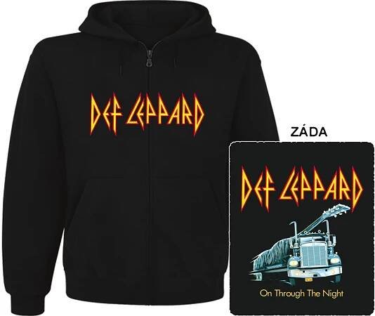 Def Leppard - mikina s kapucí a zipem - PZC2355