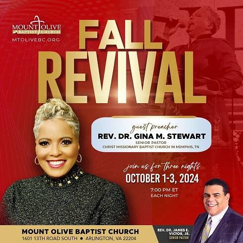Revival with Dr. Gina M. Stewart - Mt. Olive Baptist Church