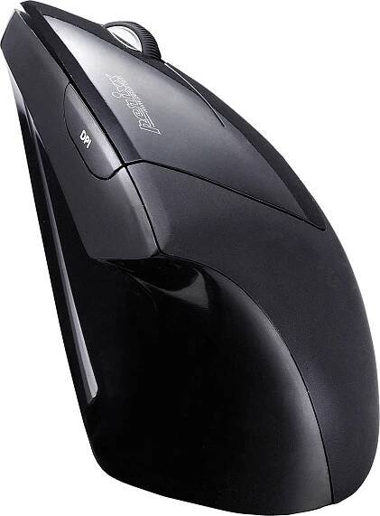 Perixx Perimice -713 optická ergonomická myš, přenos bezdrátový, 6 tlačítko, 2000 dpi, černá