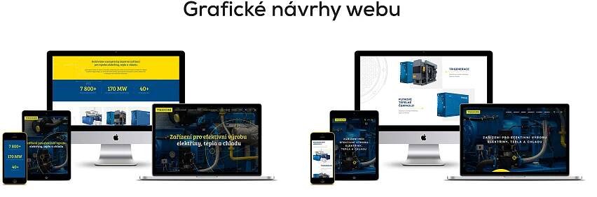 TEDOM - grafické návrhy webu