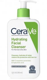 CeraVe Hydrating Face Wash Daily Facial Cleanser for Dry Skin | Fragrance Free