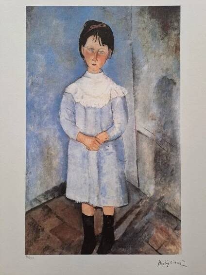 Amedeo Modigliani - Děvčátko - Certifikát - Výtvarné umění