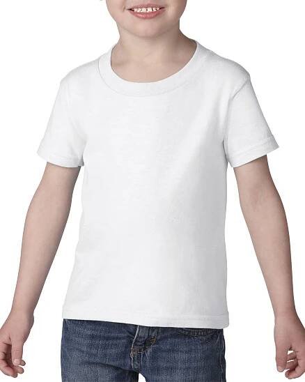 Tričko s krátkým rukávem Gildan Heavy CottonTM Toddler T-Shirt White