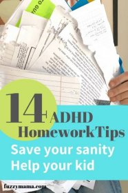 14 ways to Help Your ADHD Kid with homework - Fuzzymama