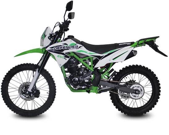 pitbike Mikilon Defender 250 RR, Barevná možnost zelená
