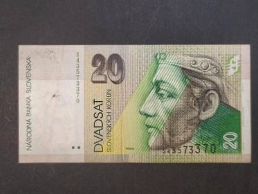 Bankovka 20 ks , Série S-rok 2004