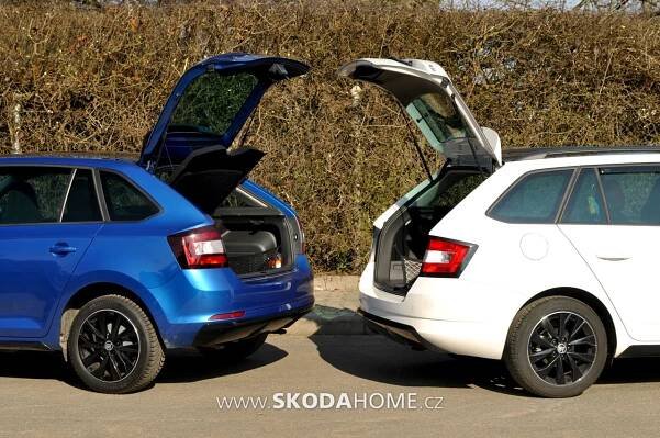 ŠKODA Rapid Spaceback vs. ŠKODA Fabia Combi