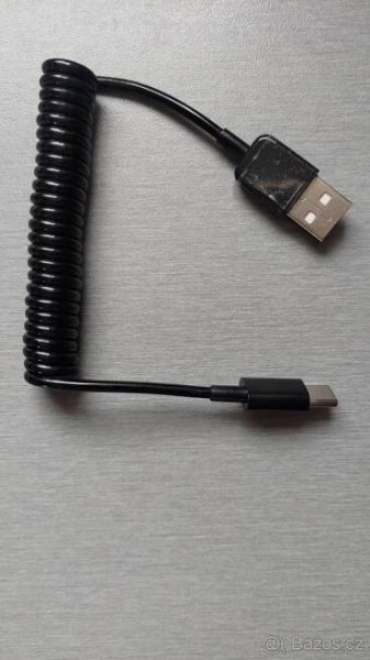 spirálový kabel USB-A USB-C - Praha 5